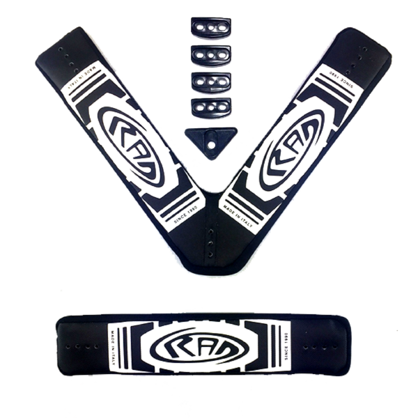 Set completo a V logo RAD - color brand design